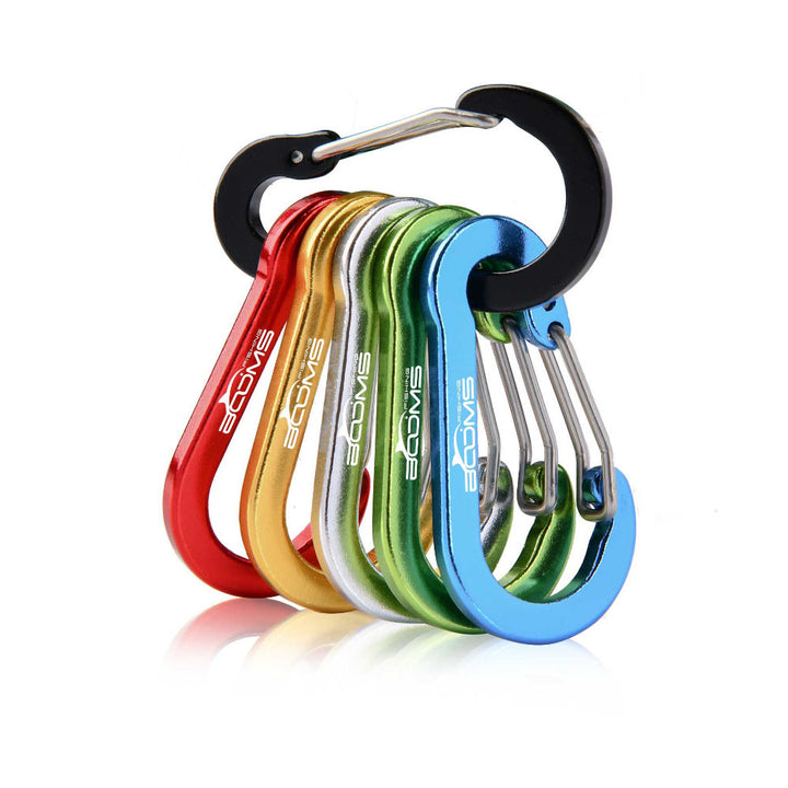 Aluminium Karabiner "Light" 6er Pack